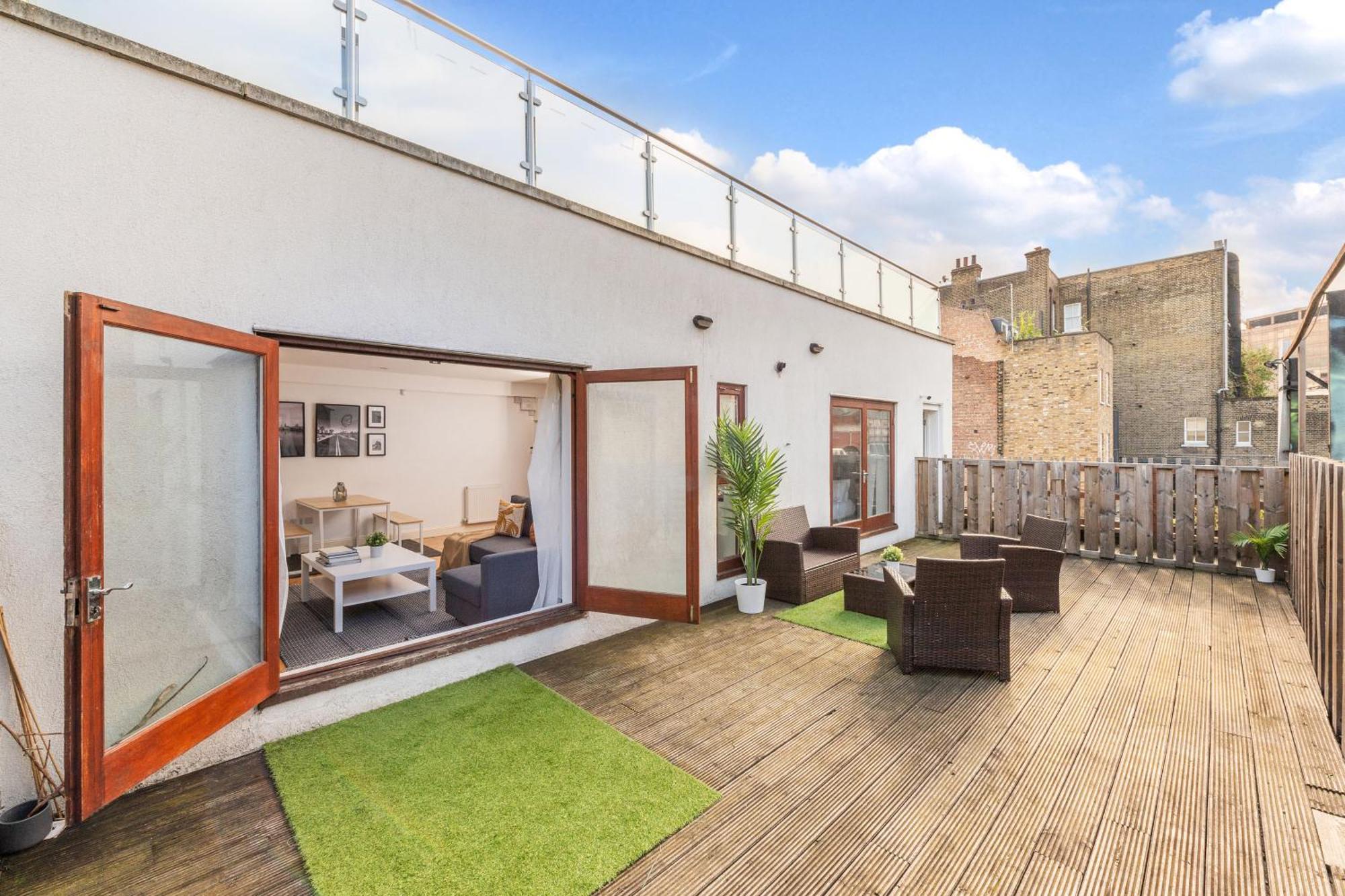 London Waterloo Apartment With Large Private Terrace - View Of The London Eye - 1 Bedroom 1 Bath Buitenkant foto